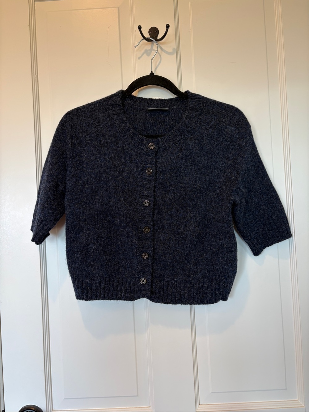 Nygardsanna Dark Navy Wool Cardigan Sweater